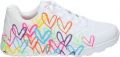 Skechers Uno Lite Spread The Love Meisjes Sneakers Wit Mutlicolour - Wit