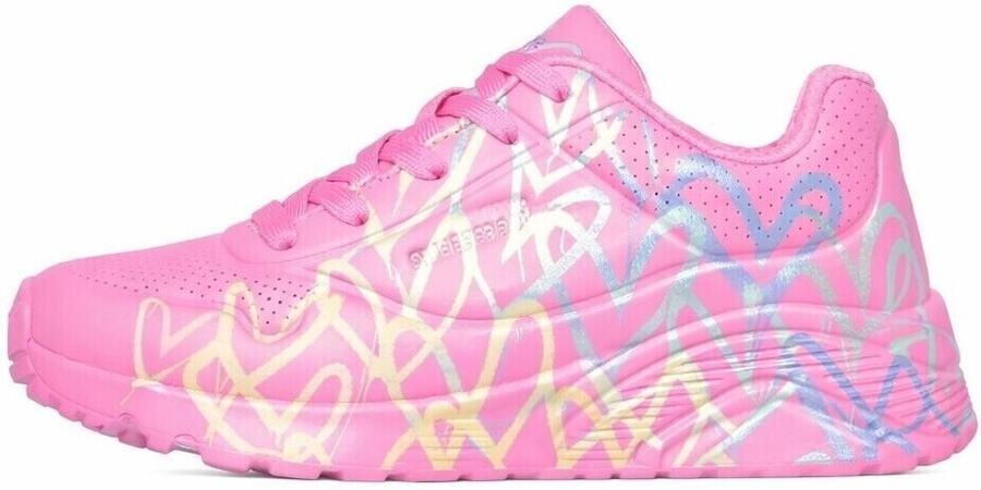 Skechers UNO LITE-METALLIC JOY Meisjes Sneakers Roze - Foto 2