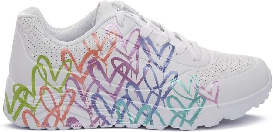 Skechers UNO LITE-METALLIC JOY Meisjes Sneakers Wit - Foto 5