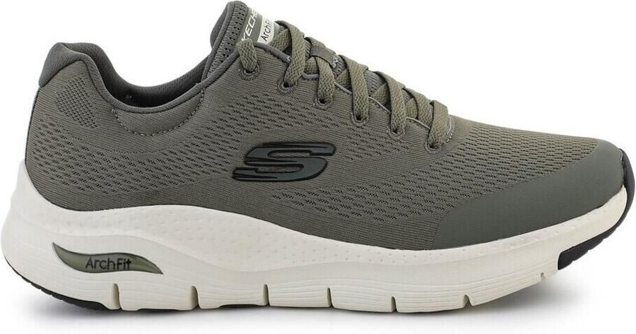 Skechers Groene Textiel Wasbare Sneaker met Arch Fit en AirCooled Memory Foam Groen Heren - Foto 10