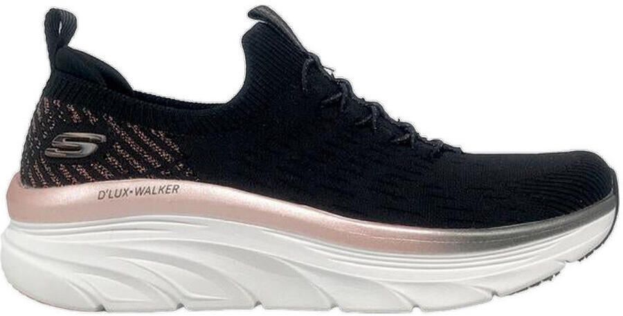 Skechers D'Lux Walker Let It Glow Vrouwen Zwart Sneakers Sportschoenen - Foto 4
