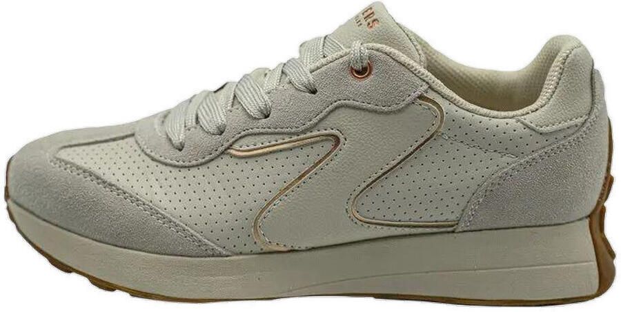Skechers Beige Comfort Sneaker met Roségouden Details Beige Dames - Foto 7