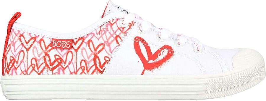 Skechers Bobs B Cool All Corazon veterschoenen wit Dames Textiel - Foto 4