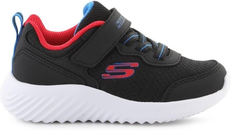 Skechers Bounder kinder sneakers zwart rood Uitneembare zool