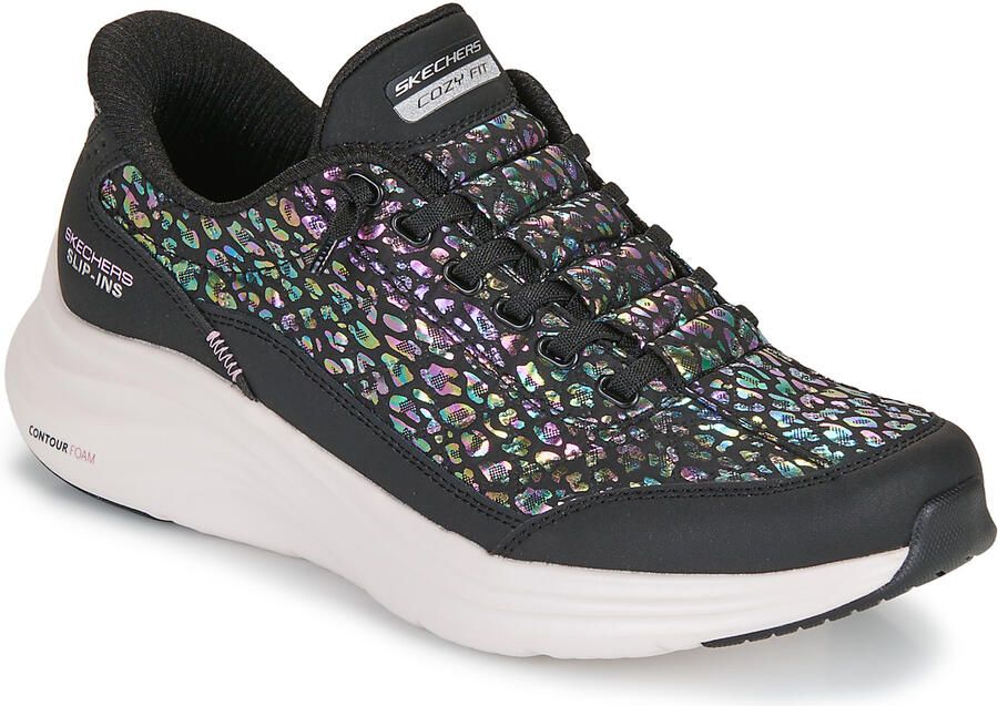 SKECHERS Sneakers laag 'CONTOUR FOAM-RADIANT GLOW' groen lila zwart - Foto 3