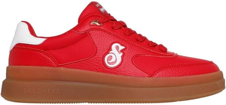 Skechers Duraleather Lace Up Snoop Cupsole Sneaker Mannen Zwart Sneakers - Foto 2