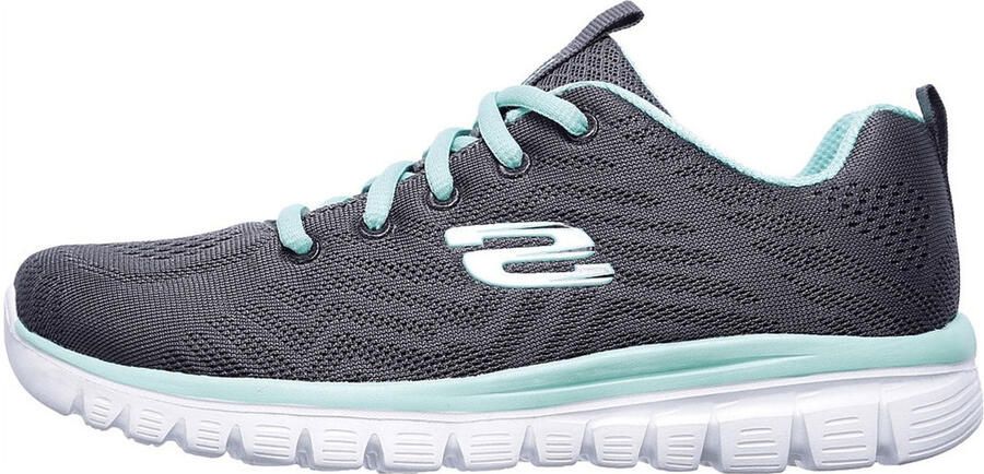 Skechers Sneakers Graceful Get Connected Vrijetijdsschoen lage schoen veterschoen geschikt voor de wasmachine - Foto 2
