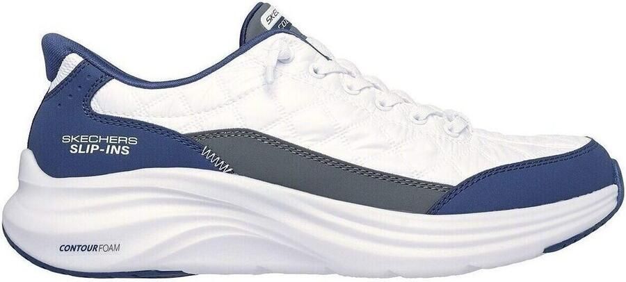 Skechers Cozy Fit heren sneakers wit blauw Extra comfort Memory Foam - Foto 14