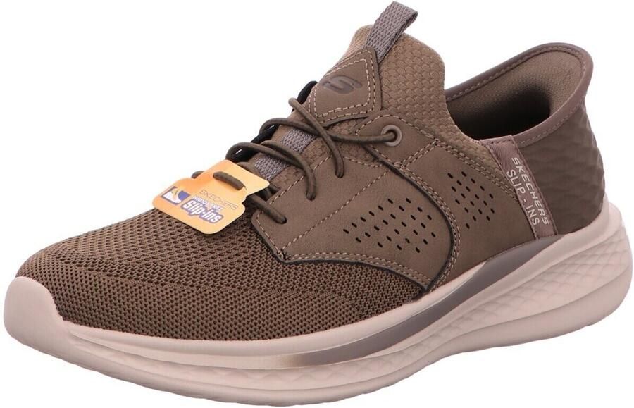 Skechers SLADE-CASTER Heren Instappers Khaki - Foto 4