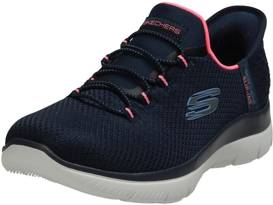 Skechers SLIP INS SUMMITS DIAMOND DREAM sneakers dames navy pink 150123W NVPK - Foto 4