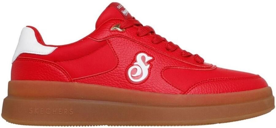 Skechers Duraleather Lace Up Snoop Cupsole Sneaker Mannen Zwart Sneakers - Foto 2