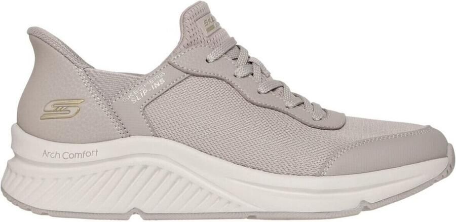 Skechers Slip-ins: BOBS Arch Comfort dames sneakers beige Uitneembare zool - Foto 3