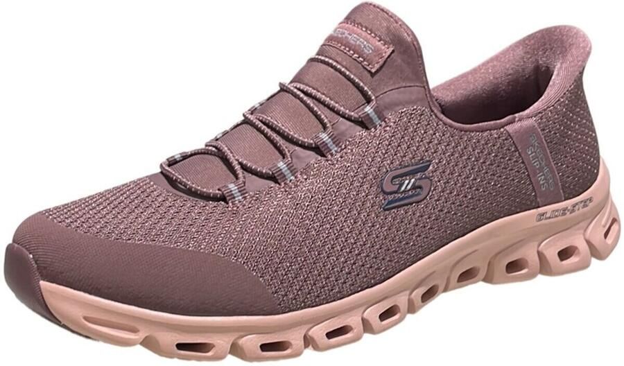 Skechers Slip-Ins Glide Step Vibey bordeauxrode pantoffels - Foto 4