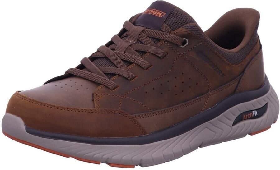 Skechers ARCH FIT CROSSER-FELIX Heren Instappers Donkerbruin - Foto 2