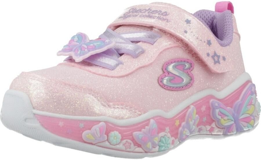 Skechers Lage Sneakers Zapatillas Niña Modèle Lights Lil Butterfly Blis
