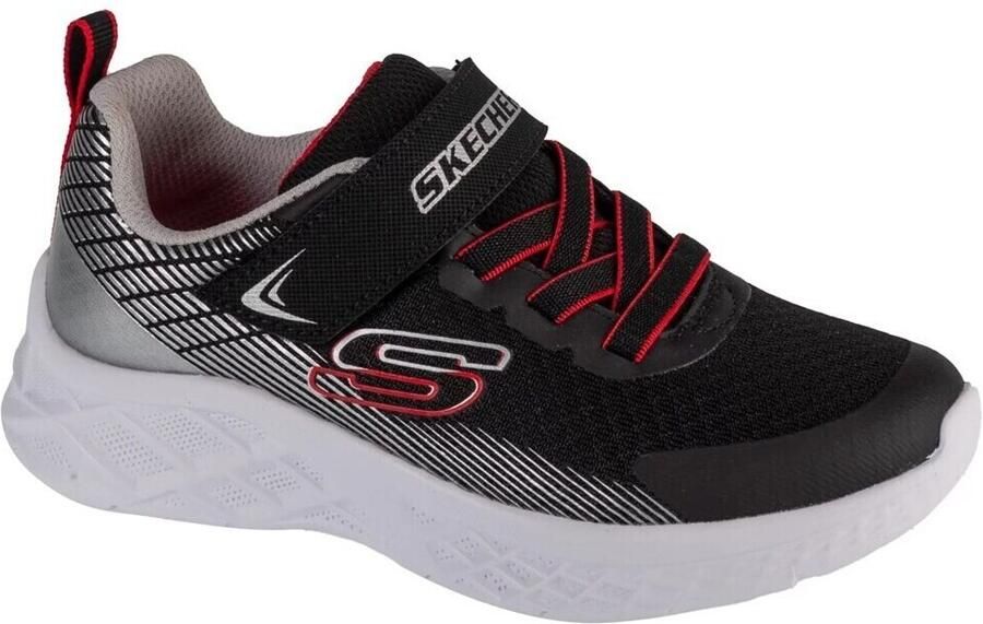 Skechers Microspec II kinder sneakers zwart wit - Foto 3