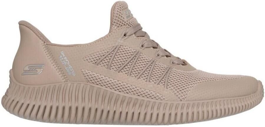 Skechers Slip-Ins: Bobs Geo Lite Divine Pace Vrouwen Beige Sneakers - Foto 2