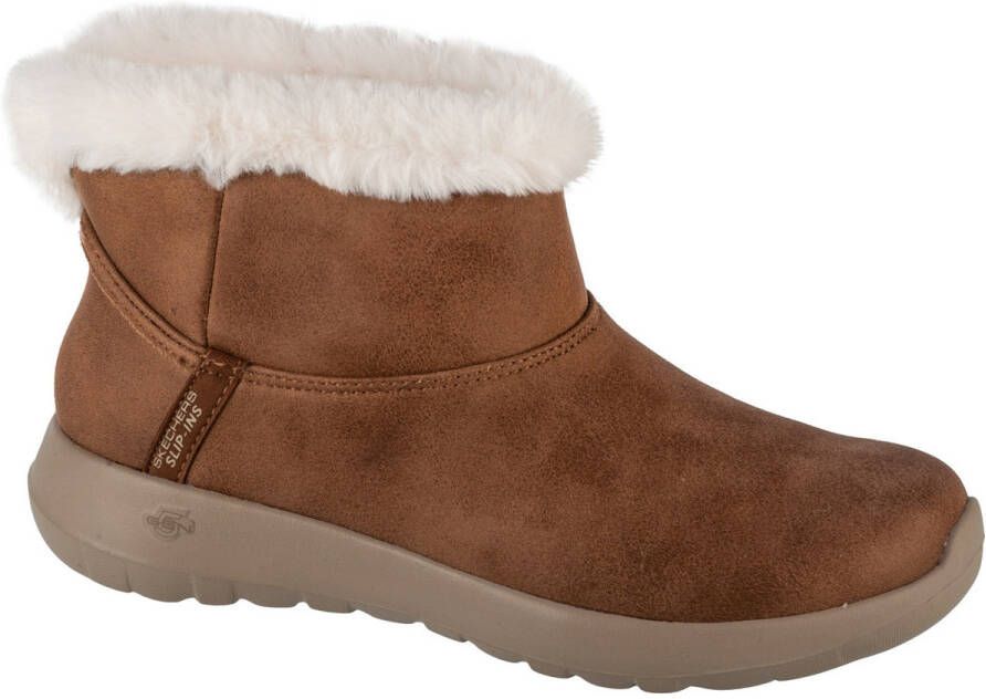 Skechers Slip-ins On the Go Joy Gezellige Droom Enkellaarzen Brown Dames