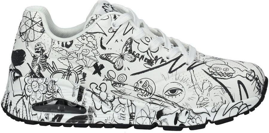Skechers Sneakers UNO-PROCESS SKETCH met coole schetsprint vrijetijdsschoen lage schoen veterschoen - Foto 8