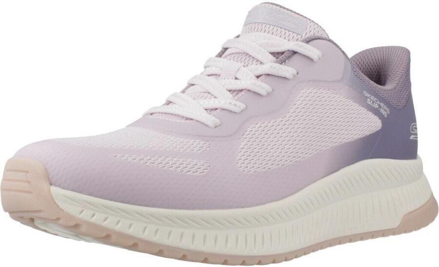 Skechers Lage Sneakers Sport Zapatillas Mujer Modèle Bobs Squad 4 Staple Look - Foto 4