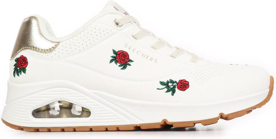 Skechers Uno Champagne and Roses Vrouwen Wit Sneakers - Foto 3