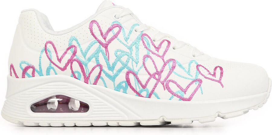 Skechers Uno Golden Heart dames sneaker Wit multi - Foto 2