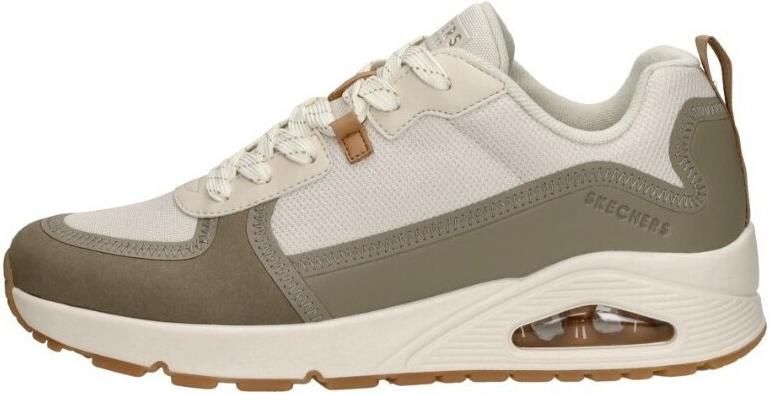 Skechers Beige en olijfgroene sneaker met Air-Cooled Memoryfoam Beige Heren - Foto 17