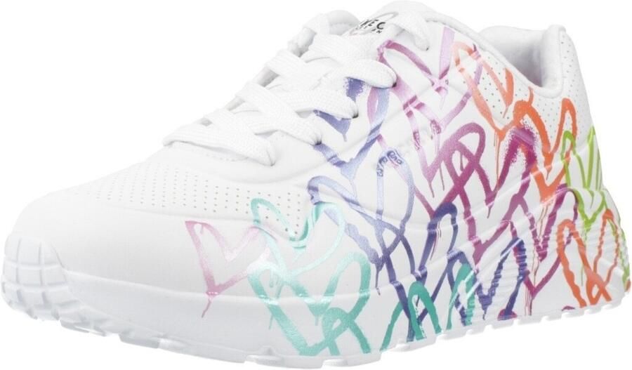 Skechers UNO LITE-METALLIC JOY Meisjes Sneakers Wit - Foto 3