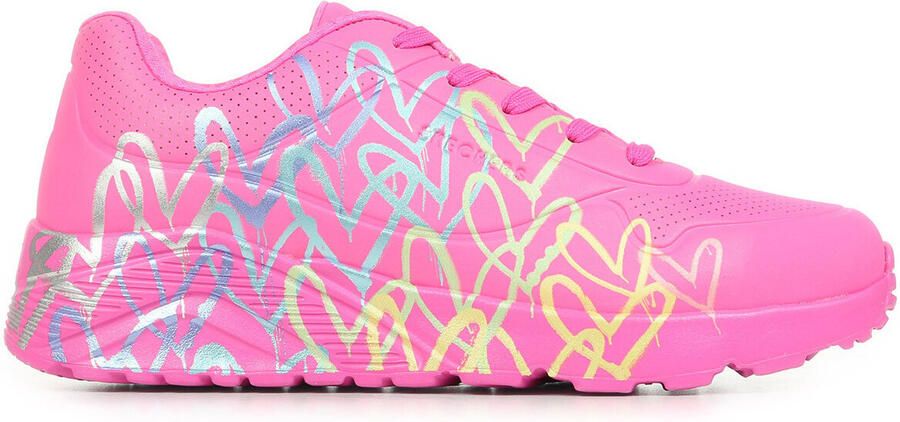 Skechers UNO LITE-METALLIC JOY Meisjes Sneakers Roze - Foto 2