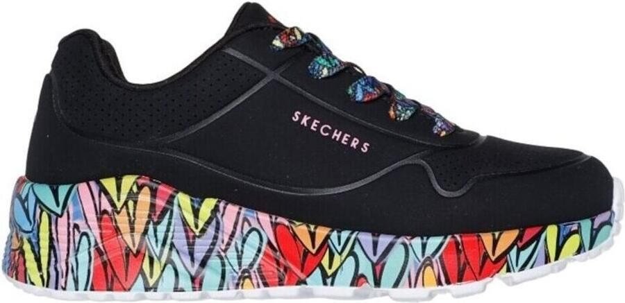 Skechers Uno Lite Sneakers zwart Synthetisch Dames - Foto 3