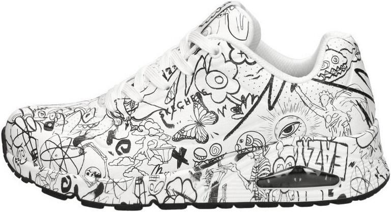 Skechers Sneakers UNO-PROCESS SKETCH met coole schetsprint vrijetijdsschoen lage schoen veterschoen - Foto 13