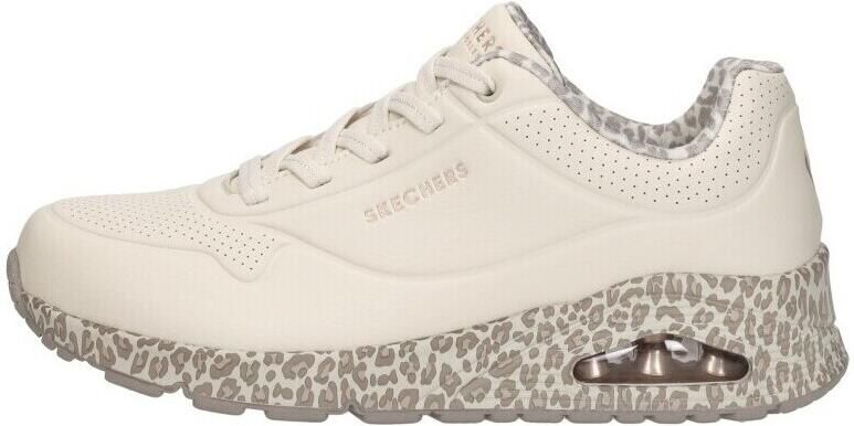 Skechers UNO SAFARI TIME Dames Sneakers Naturel Off-White Multi - Foto 17
