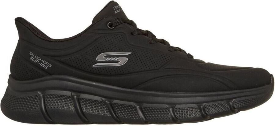 Skechers Heren BOBS B Flex Smooth Edge Sneakers Veterschoenen Zwart - Foto 4