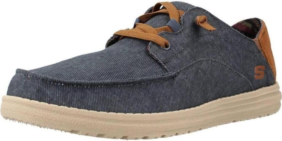 Skechers Melson Planon Heren Veterschoenen Donkerblauw - Foto 3