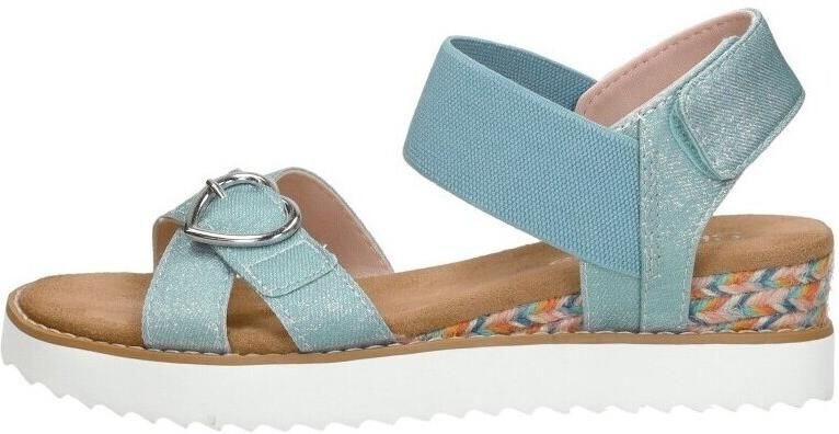 Skechers Miss Desert Kiss sandalen blauw Meisjes Textiel Effen 33 - Foto 8