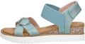 Skechers Miss Desert Kiss sandalen blauw Meisjes Textiel Effen 30 - Blauw
