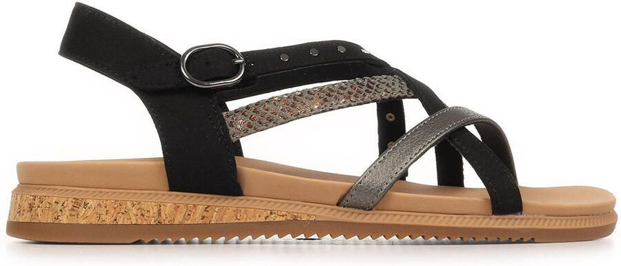 Skechers DESERT KISS LOW SEASIDE SLI Dames Sandalen Zwart - Foto 2