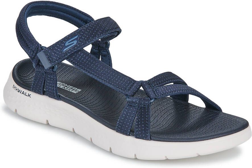 Skechers Blauwe Sandalen met Stoffen Voering Blue Dames - Foto 3