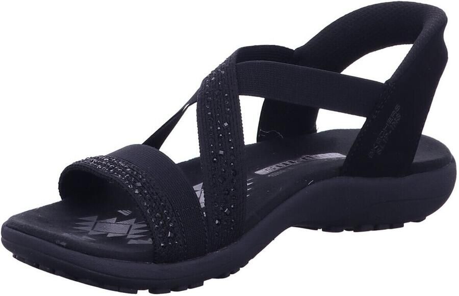 Skechers Slip-Ins Reggae Slim Summer Sparkle Damessandaal Zwart - Foto 6