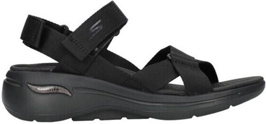 Skechers Stijlvolle Platte Sandalen voor Vrouwen Black Dames - Foto 3