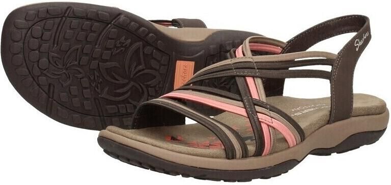 Skechers Reggae Slim Simply Stretch Sandalen Plat donkerbruin - Foto 15