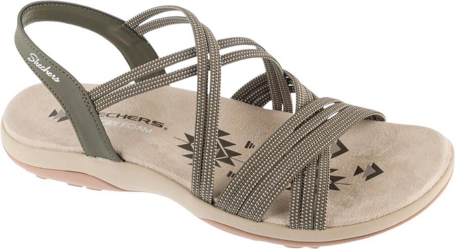 Skechers Sandalen REGGAE SLIM TURN IT UP met elastische riempjes - Foto 14