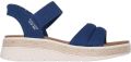 Skechers Sandalen BOBS SUN RAY wig sandaal sandalette plateausandaal met plush foam - Blauw