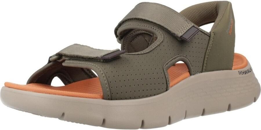 Skechers Slip-ins Go Walk Flex Zandal-Easy Entr Heren Sandalen Olijfgroen - Foto 5