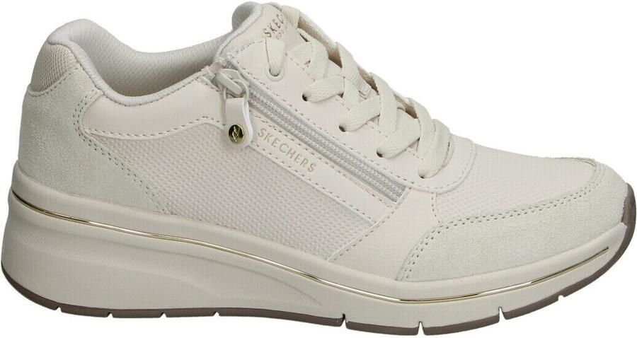 Skechers Billion Flex Luxe Up Sneakers wit Leer