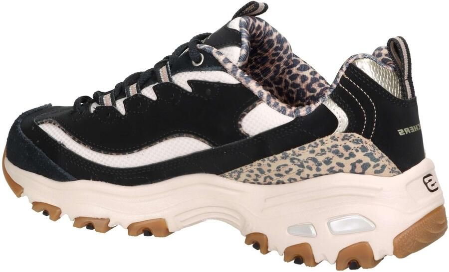 Skechers D'LITES-WILD CHARM Dames Veterschoenen Zwart Multi - Foto 15