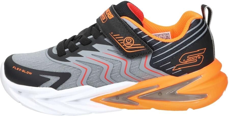 Skechers FLEX-GLOW ULTRA PRISM-PACER Jongens Veterschoenen Zwart Charcoal Rood - Foto 13