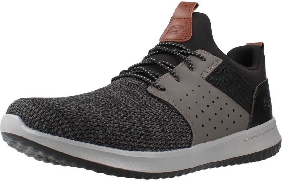Skechers Heren USA DELSON CAMBEN Sneakers Heren Schoenen Zwart - Foto 2