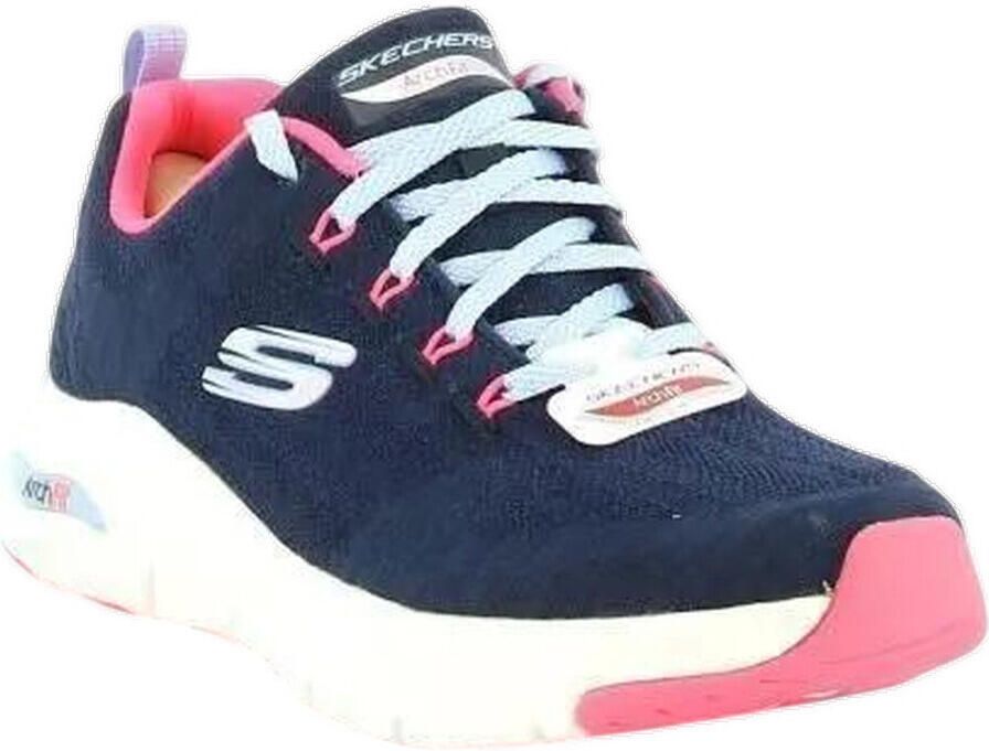 Skechers Arch Fit-Comfy Wave Dames Sneakers Navy Hot Pink - Foto 5