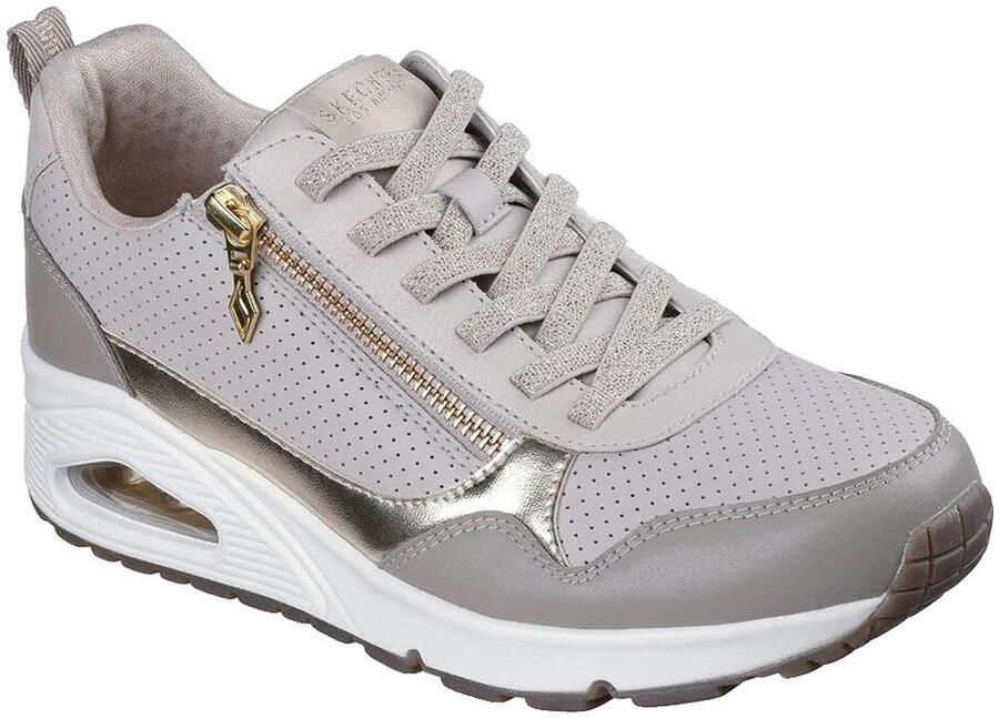 Skechers UNO- METALLIC SLIDERS Dames Sneakers Taupe - Foto 17